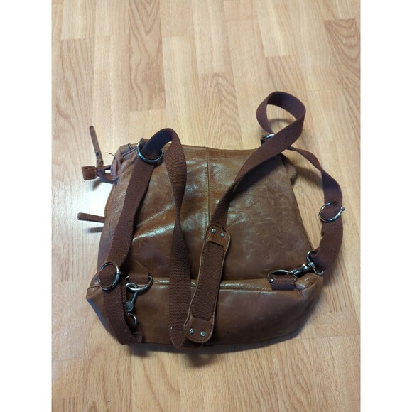 The Sak Ventura Brown Leather Backpack Convertible Cross Body Bag - Picture 2 of 11